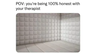 Being Too Honest With Your Therapist meme card, common rarity
