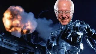 Bernie Bot meme card, common rarity