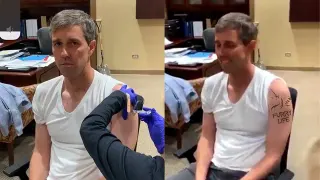 Beto Gets a Shot meme card, common rarity