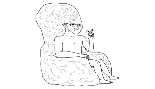 Big Brain Wojak meme card, common rarity