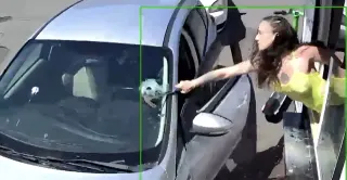 "Bikini Barista" Seattle Coffee Drive Thru Fight Video meme card, common rarity