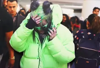 Billie Eilish Public Impersonations meme card, common rarity