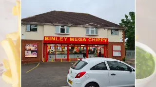 Binley Mega Chippy meme card, rare rarity