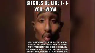 Carte meme Bitches Be Like I- I- You- Wow I-, rareté rare