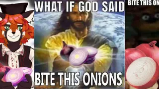 Bite This Onions meme card, common rarity