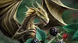 Blackberry Dragon meme card, common rarity
