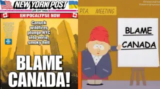 Blame Canada meme card, common rarity