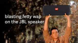 Carte meme Blasting Fetty Wap on the JBL Speaker, rareté commune
