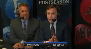 Carte meme Bob Costas / Ron Darling Parodies, rareté commune