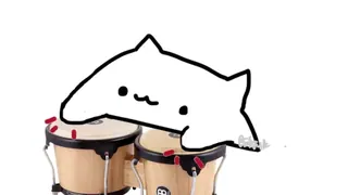 Bongo Cat meme card, rare rarity