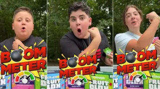 Boom Meter meme card, common rarity