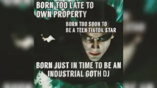 Born Too Late to Own Property, Born Too Soon to Be a Teen TikTok Star, Born Just In Time To X meme card, common rarity