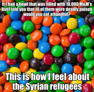 Bowl of M&Ms meme card, common rarity