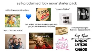 Boy Mom meme card, common rarity