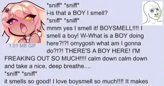 Boysmell meme card, common rarity