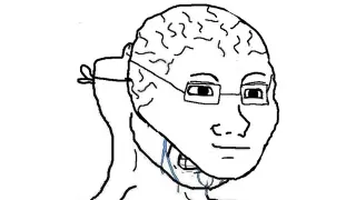 Brainlet meme card, epic rarity