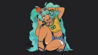 Brazilian Miku meme card, rare rarity
