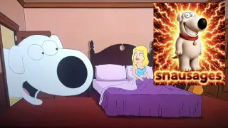 Brian Griffin "Snausages" meme card, common rarity
