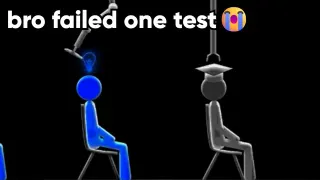 Bro Failed One Test meme card, common rarity
