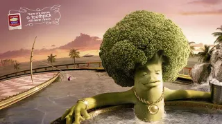 Broccoli In Hot Tub meme card, rare rarity