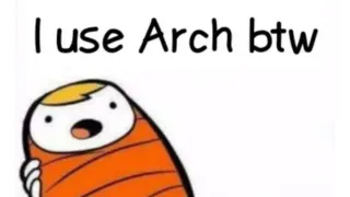 BTW I Use Arch meme card, rare rarity