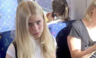 Bus Girl / Blonde Girl On the Bus / Xsusann._ meme card, rare rarity