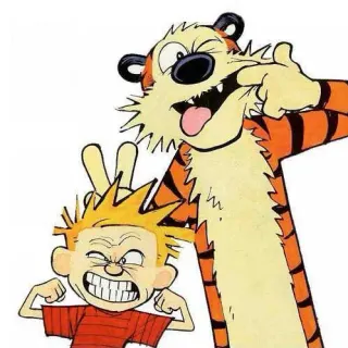 Carte meme Calvin and Hobbes, rareté commune