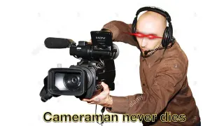 Cameraman Never Dies meme card, common rarity
