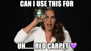 Carte meme Can I Use This For Uh Red Carpet 💜, rareté commune