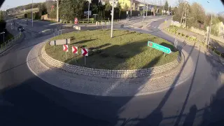 Car Jumping Over Roundabout meme card, common rarity