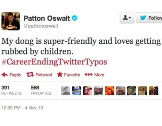 #CareerEndingTwitterTypos meme card, common rarity