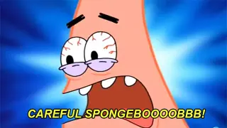 Careful SpongeBob meme card, common rarity