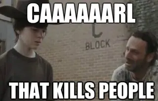 Carl! meme card, legendary rarity