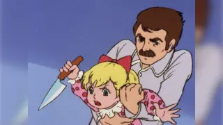 Caron Izumi Wielding A Knife meme card, common rarity