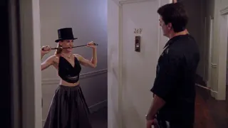 Carrie Bradshaw at Big's Door meme card, common rarity