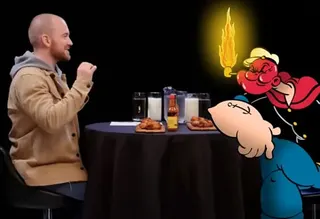 Carte meme Cartoon Characters On Hot Ones, rareté commune