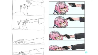 Cat Avoiding Head Pat meme card, common rarity