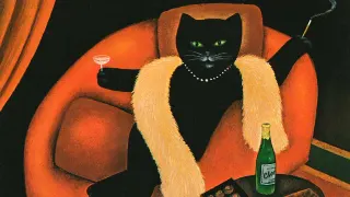 Cat In Sofa by Martin Leman meme card, common rarity