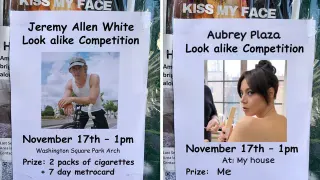 Celebrity Look Alike Contest Poster Parodies meme card, common rarity