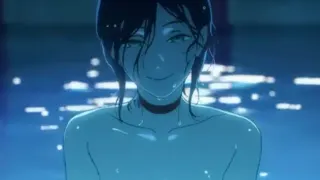 Chainsaw Man Reze Arc Pool Scene meme card, common rarity