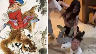 Carte meme Changsha Restaurant Fight Video / Jiang Yan Fight Video, rareté commune