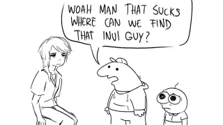 Characters Interacting With Charlie and Pim meme card, common rarity