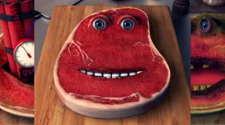 Charlie, The Steak meme card, common rarity