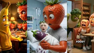 Cheating AI Fruit meme card, common rarity