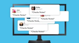 Checks Notes meme card, common rarity