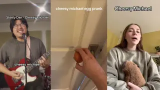 Cheesy Michael meme card, common rarity