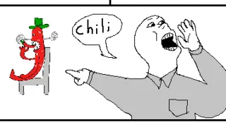 Chili by Crawfish Comic / "Chili" "Alan!" meme card, common rarity
