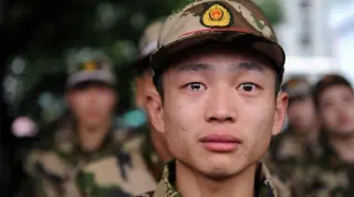 Chinese Paratrooper Crying meme card, common rarity
