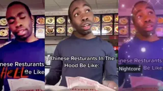 Chinese Restaurants in the Hood Be Like meme card, common rarity