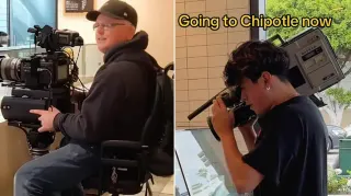 Chipotle Camera Rule / Filming Hack meme card, common rarity